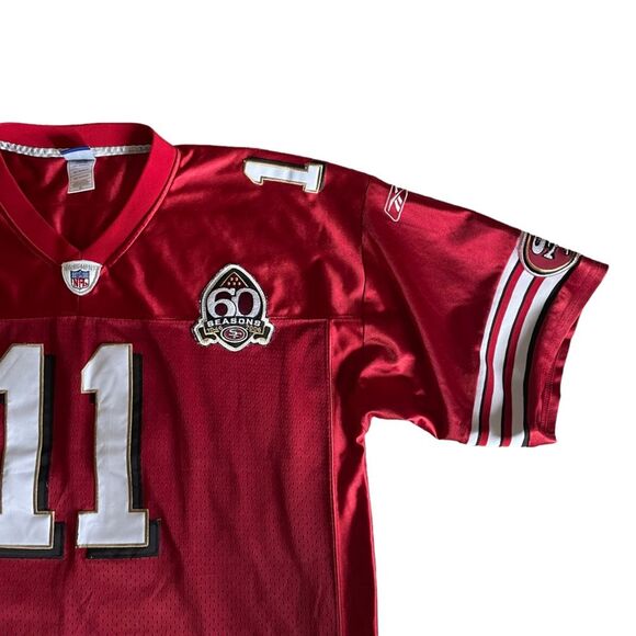 Official NFL San Francisco 49ers Red‎ Jersey #11 A. Smith 60th Anniversary - Picture 3 of 11